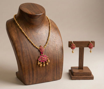Antique gold tone kemp chain/necklace sets DJ21057