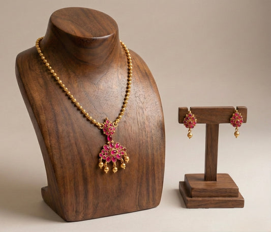 Antique gold tone kemp chain/necklace sets DJ21057