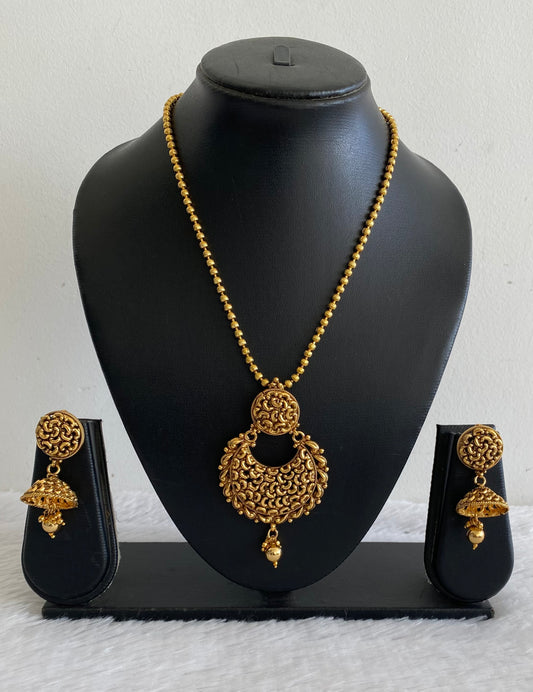 Antique gold tone Bali Necklace Set DJ29368