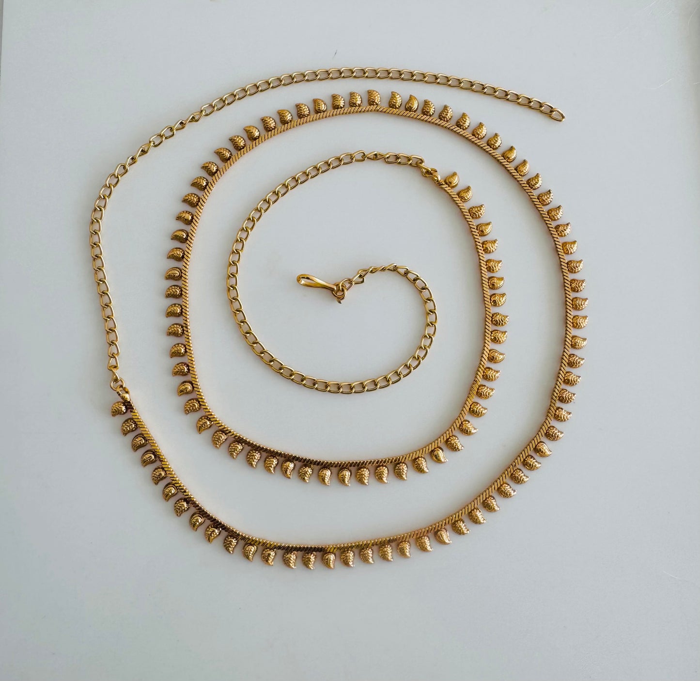 Antique gold tone mango hip/waist chain dj-51382