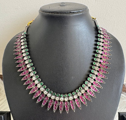 Black finish mulla mottu precious kemp necklace dj51028