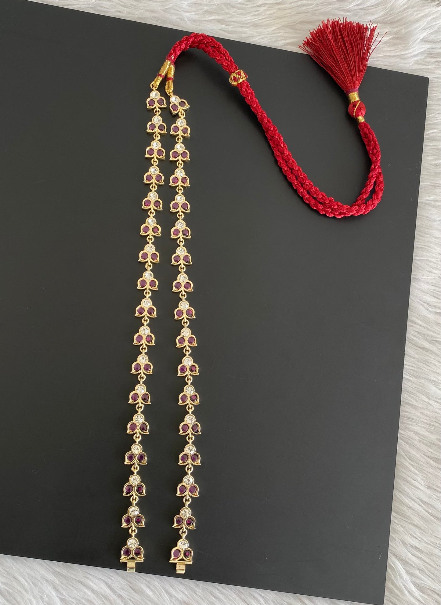 Gold tone precious kemp haar chain for pendants dj-53344