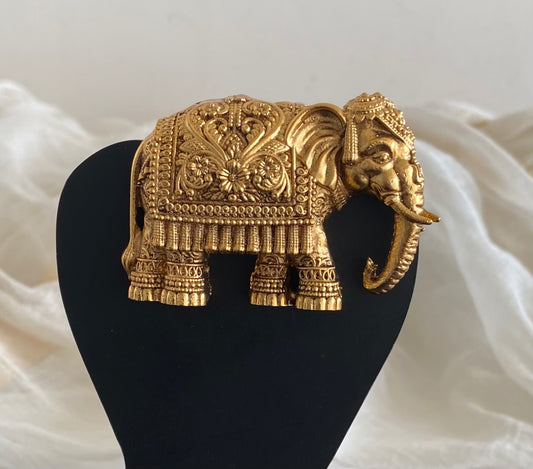 Matte finish elephant magnetic brooch for men dj-54220