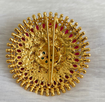 Antique gold tone kemp round hair jewel(rakodi)dj-53616