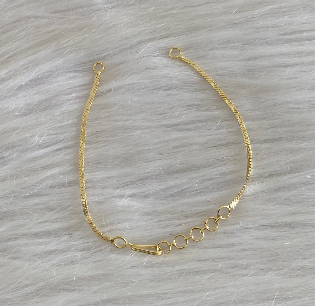 Gold-tone necklace back chain dj-52431