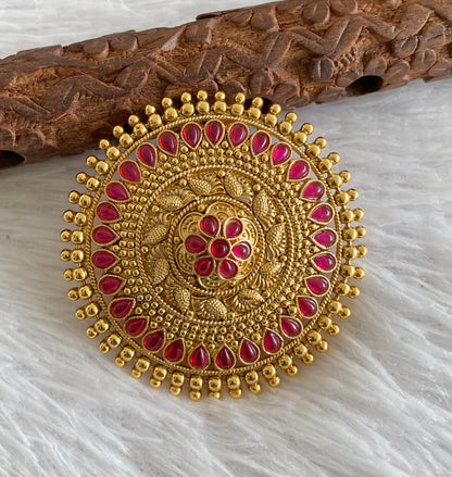 Antique gold tone kemp round hair jewel(rakodi)dj-53616