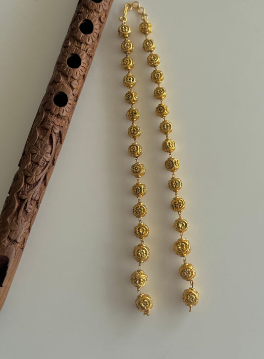 Matte finish Nakshi beaded chain for pendants dj-51458