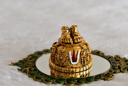 Antique gold tone thirumal padham dj-52327