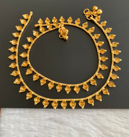 Antique gold tone anklets set dj-53199
