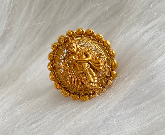 Matte finish mango krishna finger ring dj-54326
