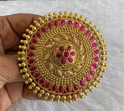Antique gold tone kemp round hair jewel(rakodi)dj-53616