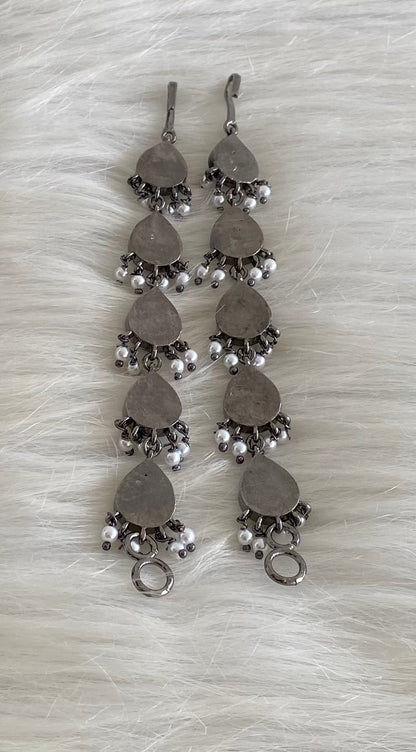 Black finish precious kemp-white pearl ear side chain Dj-53394