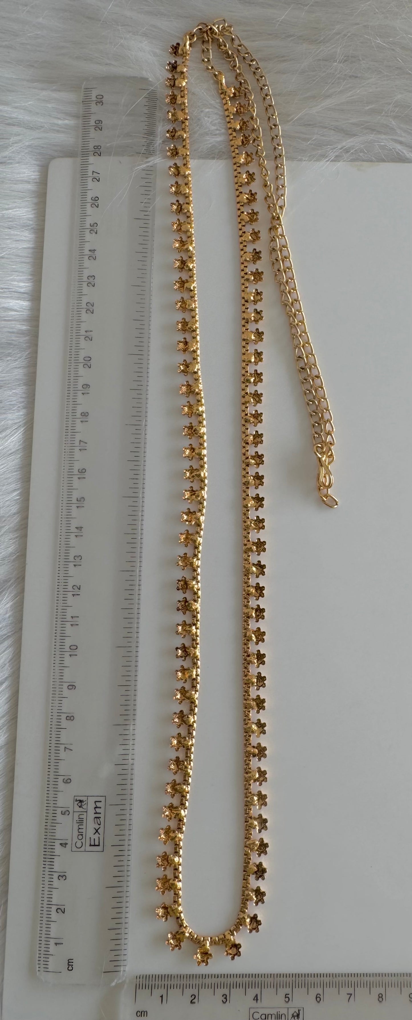 Antique gold tone flower hip/waist chain dj-51384