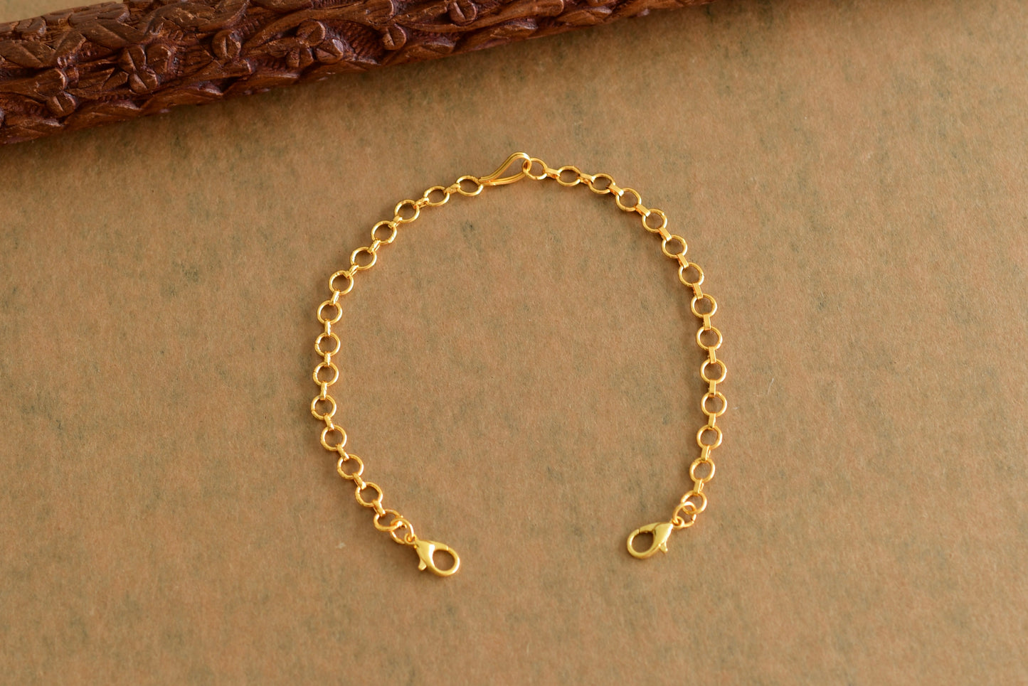 Gold tone ring back chain dj-51941