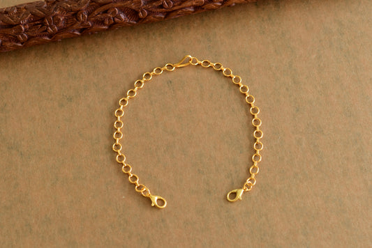 Gold tone ring back chain dj-51941