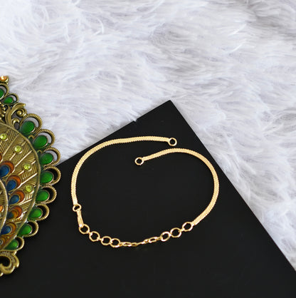 Gold-tone necklace back-chain dj-52431