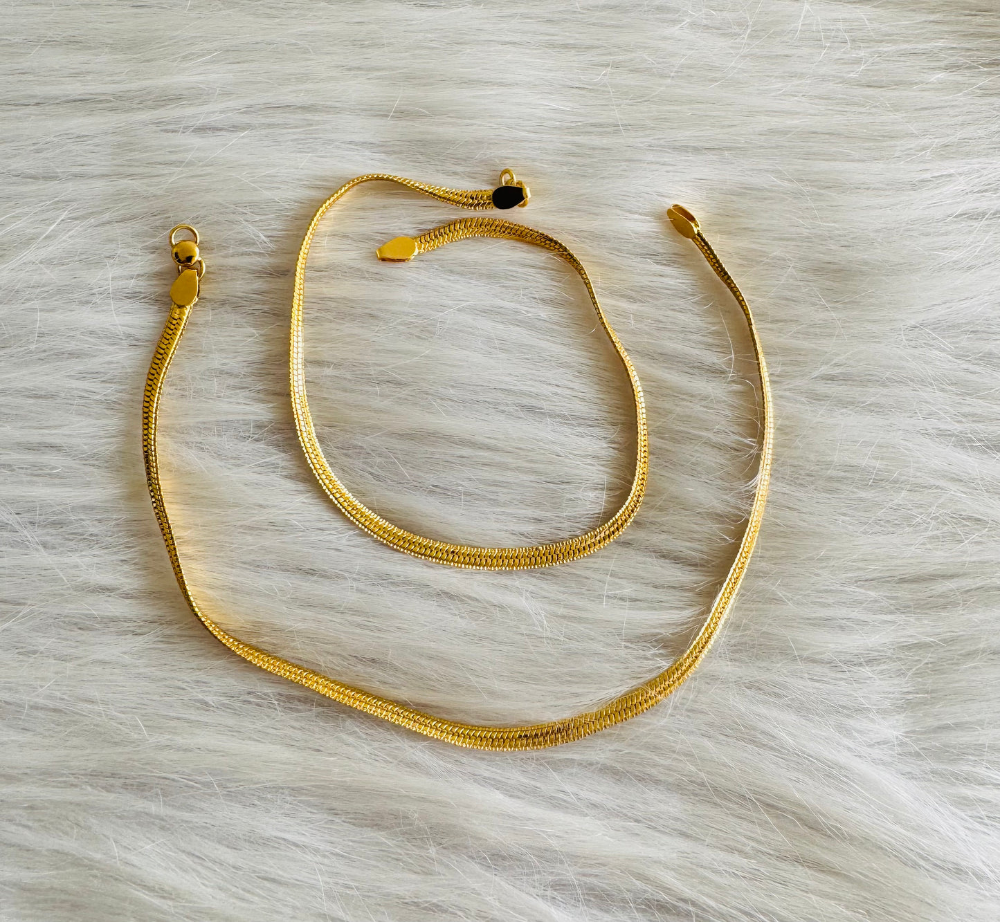 Gold tone 10.5 inches anklets dj-51301