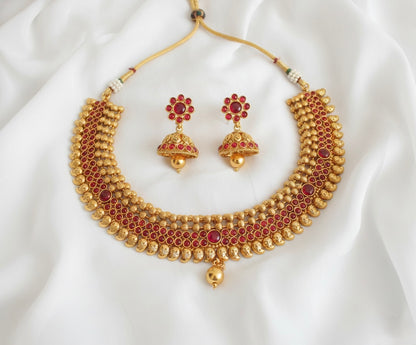 Antique gold tone Kemp Mango Necklace Set-dj17555
