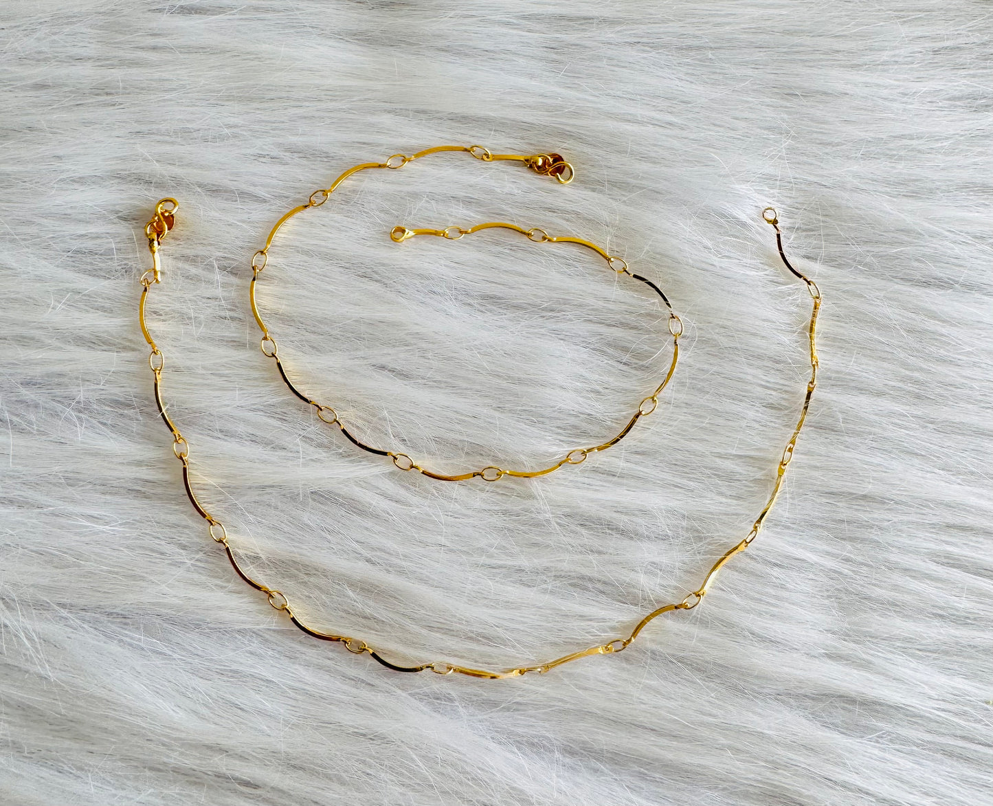 Gold tone 10.5 inches anklets dj-51297