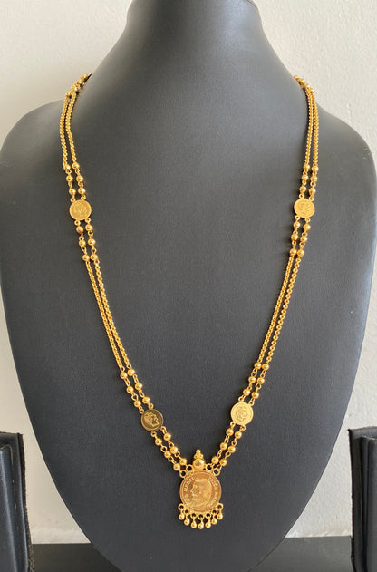 Gold tone head coin chain dj-53146