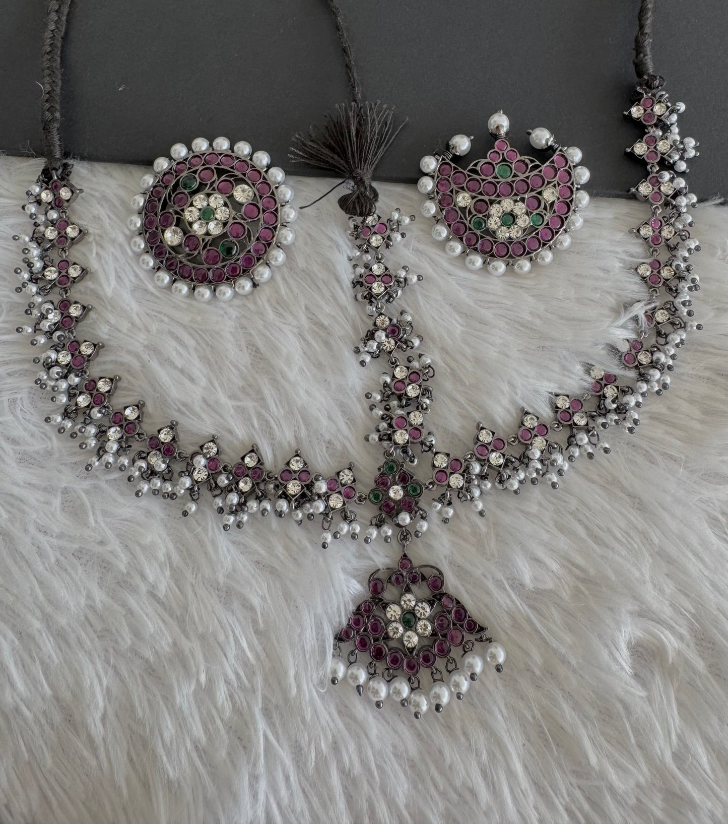 Black finish real kemp-green-white pearl head set/tikka dj-52293