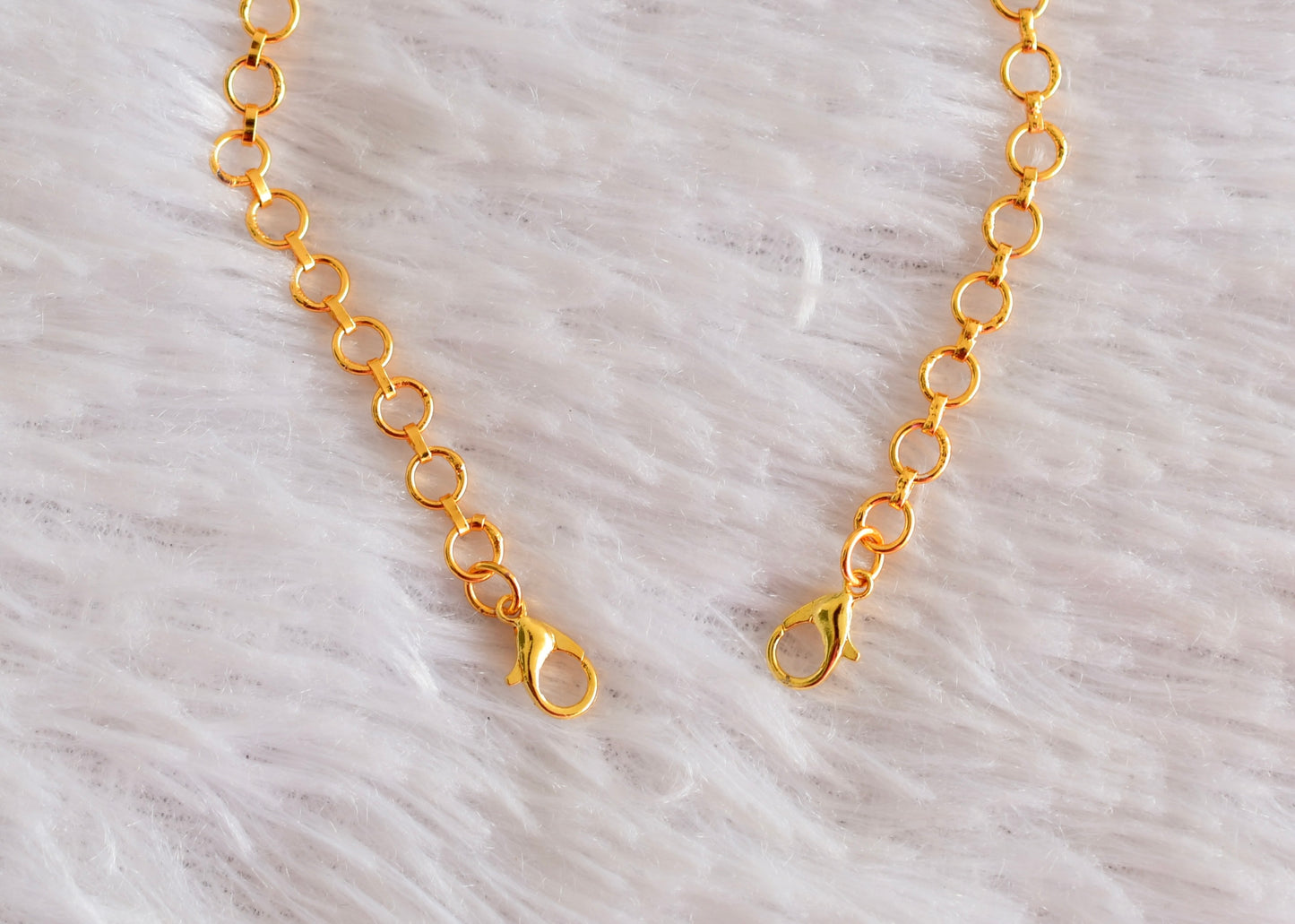 Gold tone ring back chain dj-51941