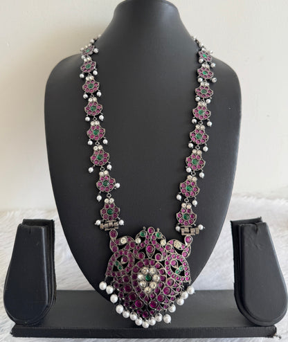 Black finish AD precious kemp pearl peacock haar Dj-52302