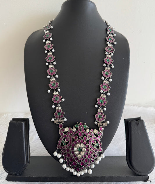 Black finish AD precious kemp pearl peacock haar Dj-52302