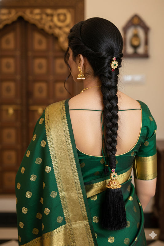 Matt finish kemp-green kuppulu (Hair accessory) dj-52340