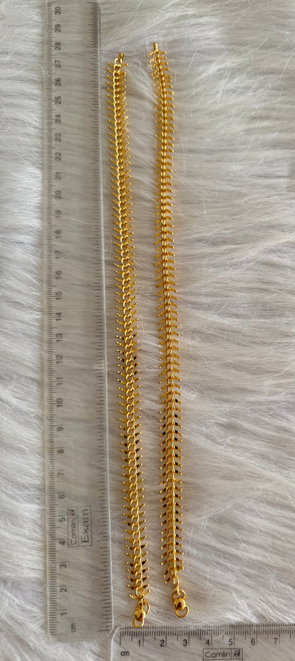 Gold tone 10.5 inches anklets dj-51305