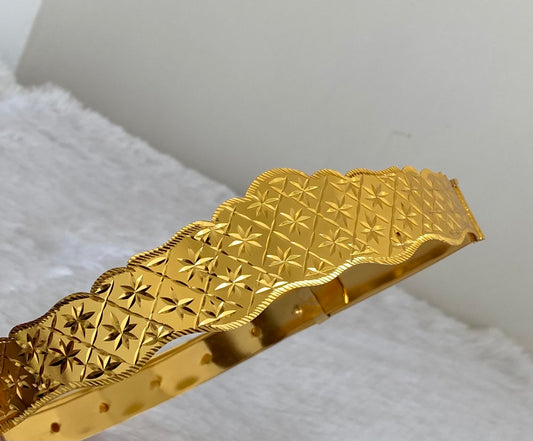 Gold tone flower design adjustable kid’s waist belt dj-53470