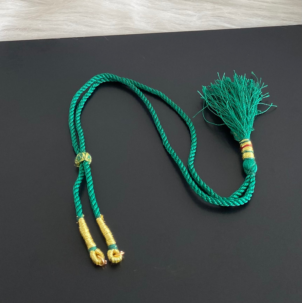 Handmade green silk thread adjustable dori dj-54783