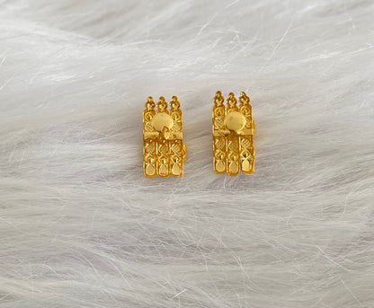 Gold tone kerala style elakka thali earrings dj-54108
