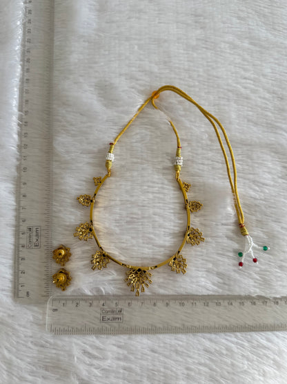 Matte finish cz white-purple kanti necklace set dj-52114