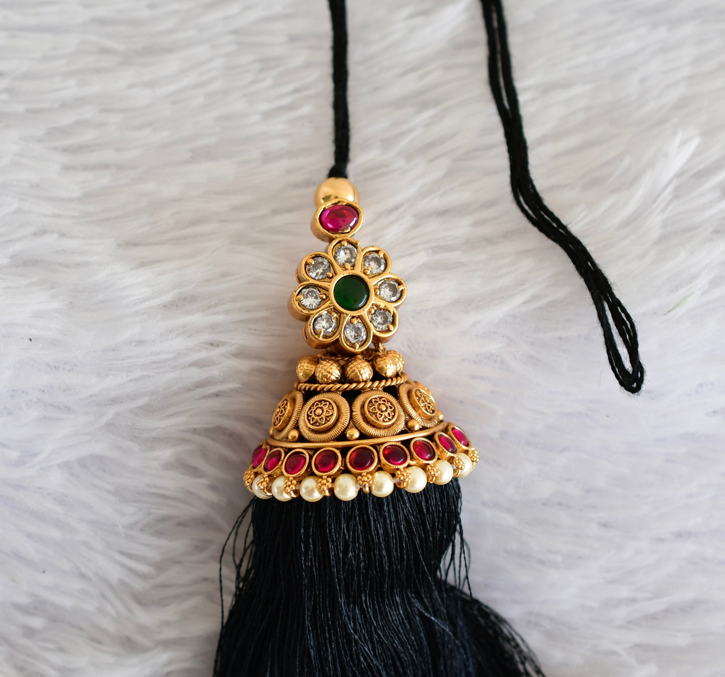 Matt finish kemp-green kuppulu (Hair accessory) dj-52339