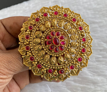Antique gold tone kemp round hair jewel(rakodi)dj-53624
