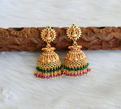 Gheru finish Ruby-green Lakshmi jhumkka dj-42416