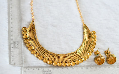 Antique Matte Cz Ruby-green Designer Necklace Set dj-33337