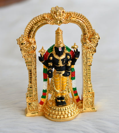 Gold tone sri balaji idol/vigraham dj-45360