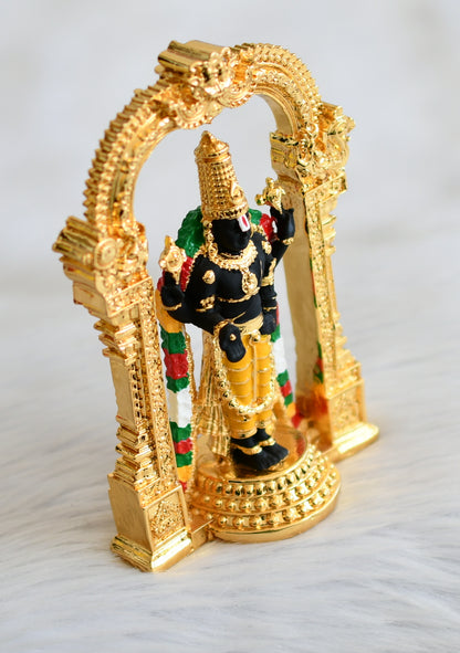 Gold tone sri balaji idol/vigraham dj-45360