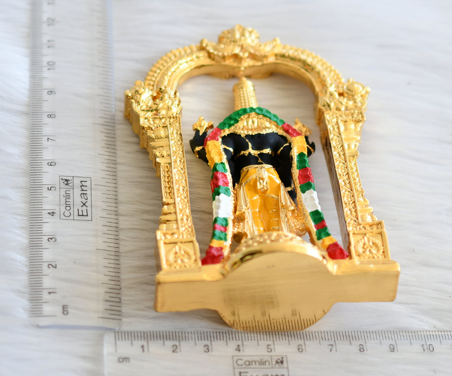 Gold tone sri balaji idol/vigraham dj-45360