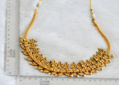 Antique Gold tone Kemp Lakshmi Mango Jadau Kundan Gold Replica Necklace DJ33121