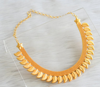 Gold tone mango designer necklace dj-35547