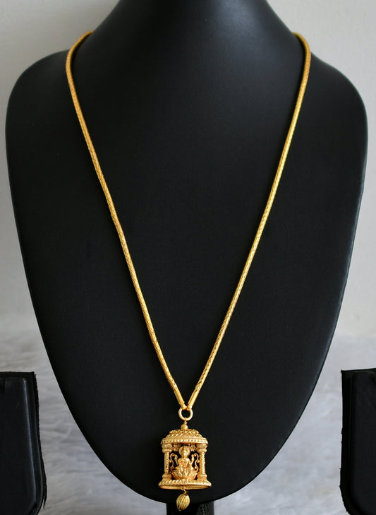 Matte finish 24 inches chain with lakshmi pendant dj-47521