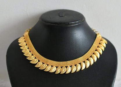 Gold tone mango designer necklace dj-35499