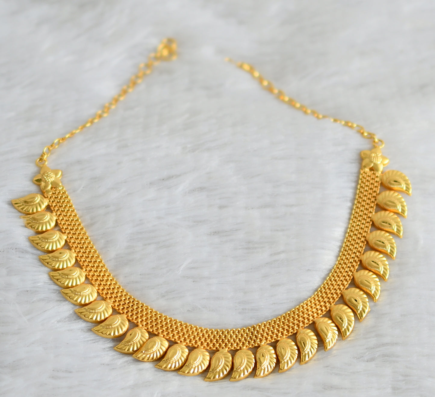 Gold tone mango designer necklace dj-35499