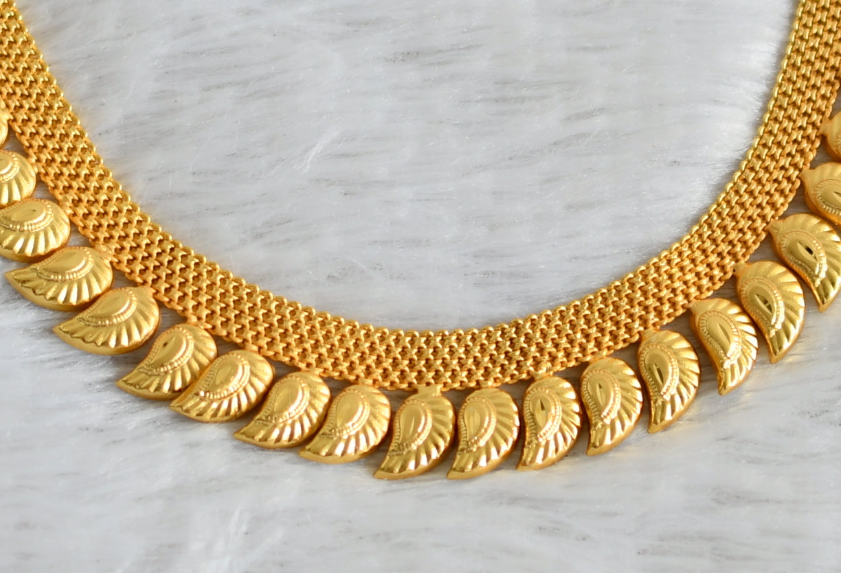 Gold tone mango designer necklace dj-35499