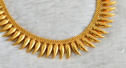 Gold tone kerala style mango necklace dj-34422