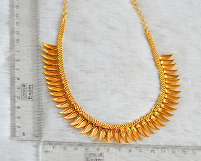 Gold tone kerala style mango necklace dj-34422