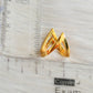 Gold tone ruby stone vanki finger ring dj-42464